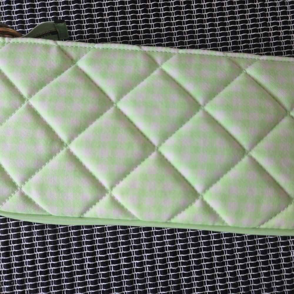 Versace Green Checkered quilted Crossbody Bag NWOT - Picture 9 of 12